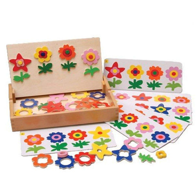 GOG-420 Magnetic Match/Make Flowers 43 pc. Set