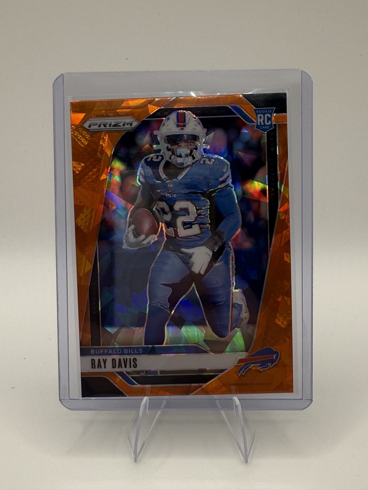 2024 Panini Prizm Rookies Orange Ice Prizm 382 RAY DAVIS Football Card ROOKIE RC