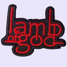 LAMB OF GOD PATCH Iron-On Embroidered pantera slayer mastodon megadeth trivium