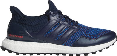 Adidas Ultra Boost Spikeless Golfschuhe Blau Sneaker Herren Damen 3 Streifen