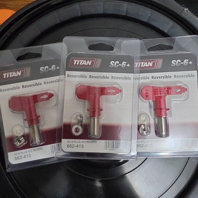 Titan SC-6+ Reversible Spray Tip 662-413 / Set Of 3