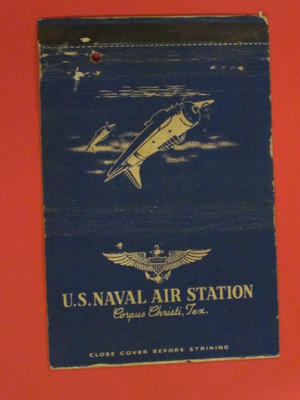 U.S. Naval Air Station 3'' Matchbook Cover - Corpus Christi, Tex.