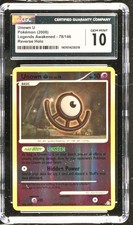 CGC 10 GEM MINT UNOWN U 78/146 Reverse Holo 2008 POKEMON LEGENDS AWAKENED on eBay