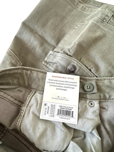 Cat & Jack Big Girl's Cargo Denim Midi Skirt w/Adjustable Waist Sz 18 XXL Olive - Picture 6 of 8
