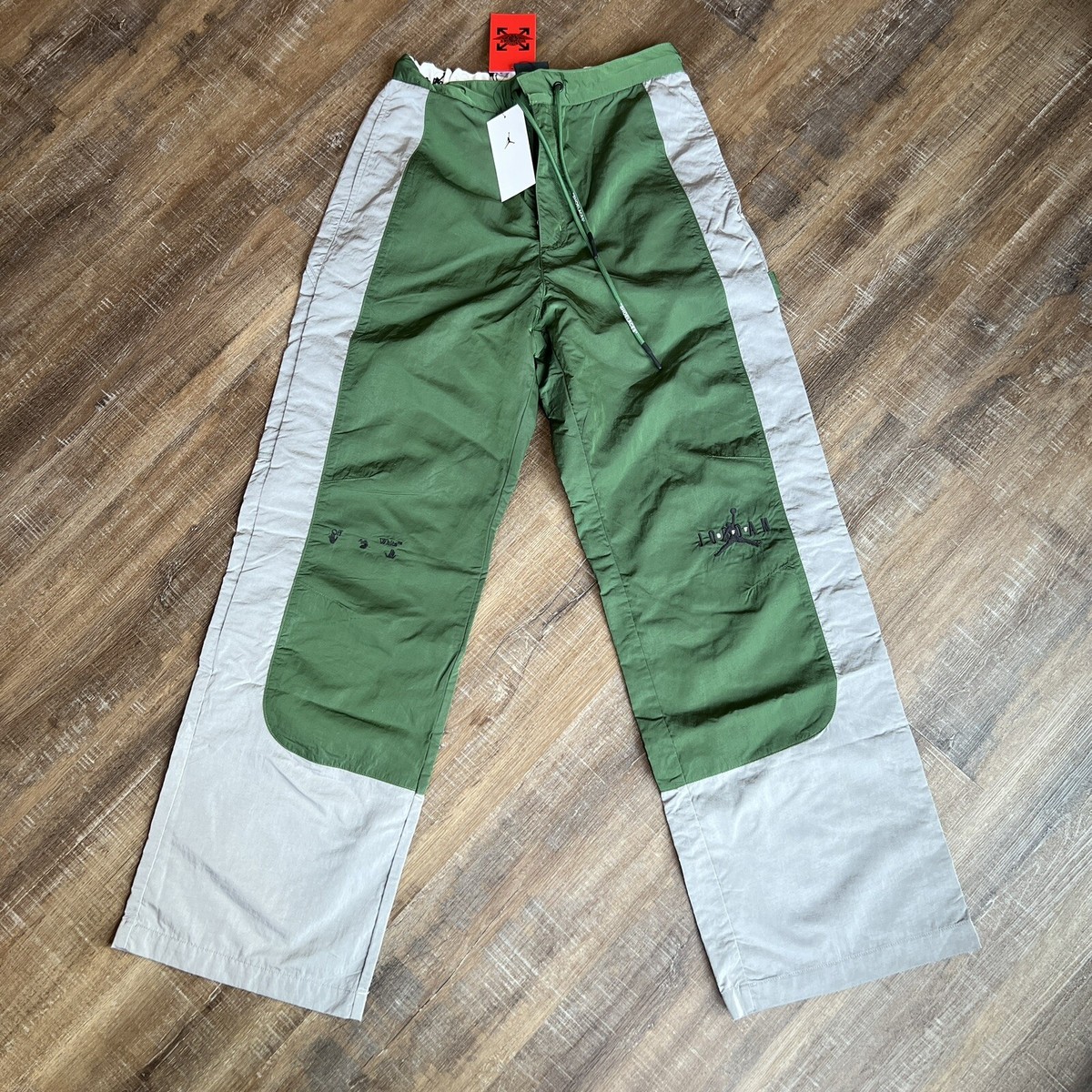 Air Jordan x Off-White MJ Track Pants Forest Green Phantom Air Jordan x Off-White MJ Track Pants Forest Green Phantom