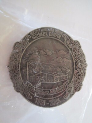 Trachten Erhaltungs Verin Edelweiss Denver Pin Pewter 1.5''