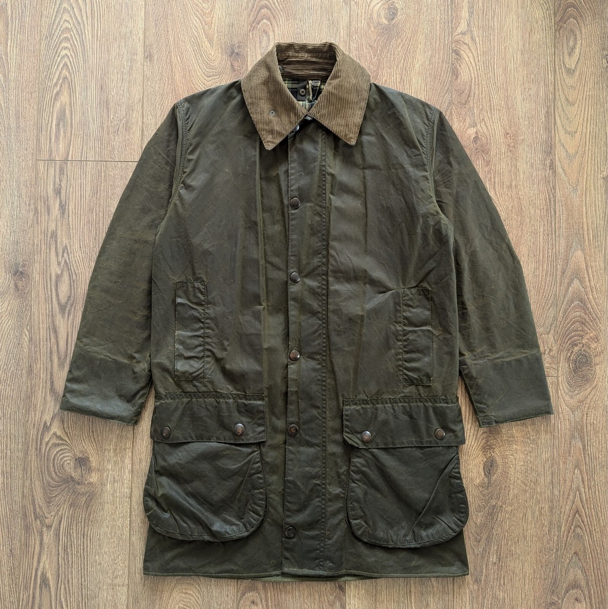 Barbour A200 Border Wax Jacket C3691CM Made In England Green