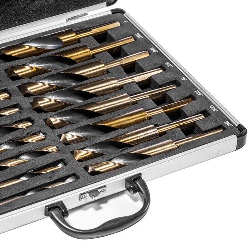 XtremepowerUS 17 pc Jumbo Silver and deming Industrial Cobalt drill bit set 1/2 - Picture 7 of 9