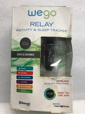 WeGo Activity & Sleep Tracker Relay Blue Wireless Fitness Tracking iPhone