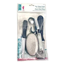 Beauty 360 Pedicure Kit 6pc Pumice Brush Pusher File Clipper Foot Care Tools