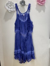 Free People Aphrodite Tie Dye Blue Dress Size M