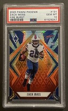 Zack Moss 2020 Panini Phoenix #131 (RC) Fire Burst PSA 10 Bengals Bills Colts 