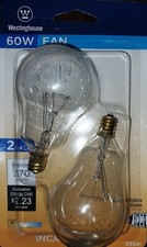 Westinghouse 12ct 60W Fan Light Bulbs A15 E12 Base 570 Lumens