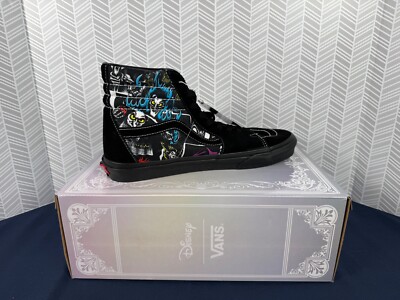 Vans x Disney Sk8-Hi Disney 100 Villains Black Men's Size 11 NEW