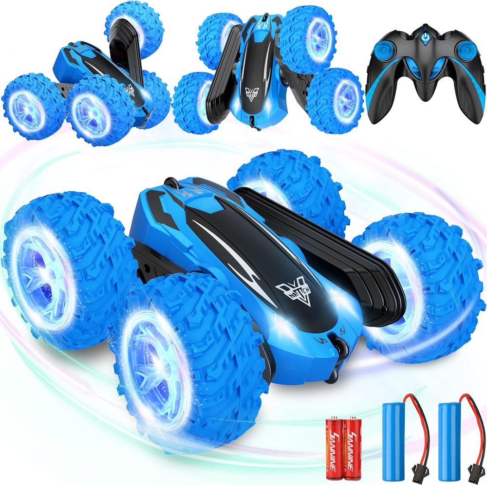 KKONES 2.4Ghz Stunt RC Car 360° Tricks Double-Sided Race Toy