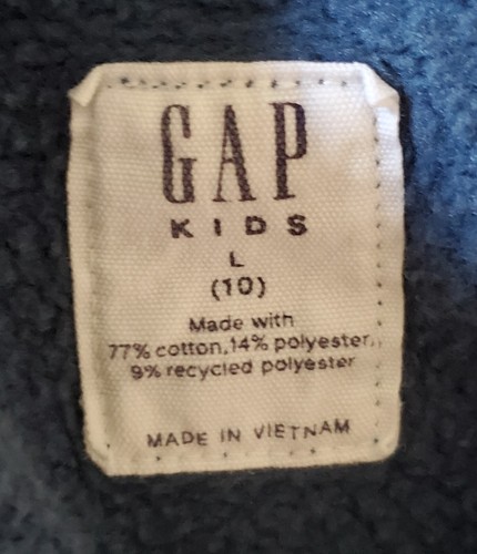 GAP Kids Boys Embroidered Shark Crew Pullover Sweatshirt - Size L (10) - EUC - Picture 5 of 9