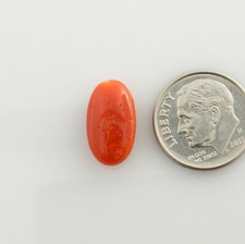 Natural Premium Italian Red Coral Cabochon Cab gem quality specimen sc005