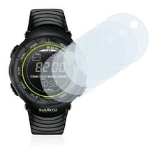 Suunto Vector Black Lime Watch, 6x Transparent ULTRA Clear Screen Protector