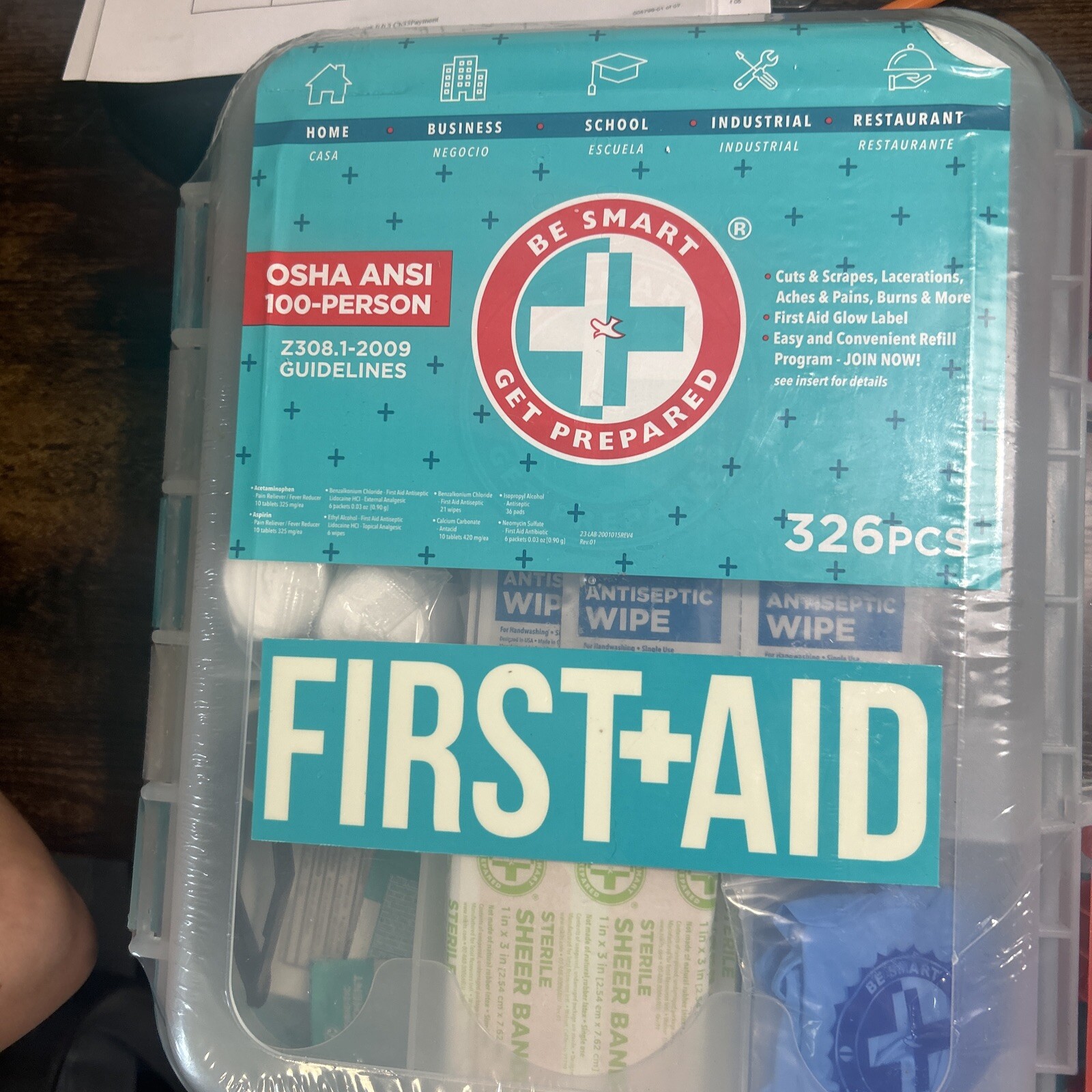 Be Smart Get Prepared Omar Medical Supplies First Aid Kit, 326 Pieces