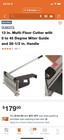 13 In. Multi-Floor Cutter with 0 to 45 Degree Miter Guide and 28-1/2 In. Handle