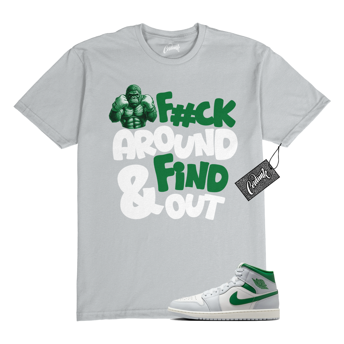 1 Summit White Pure Platinum Pine Green Sail T Shirt Match GOR | eBay