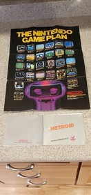 Metroid Nintendo NES Hang Tab Complete CIB Five 5 Screw w/ Box Poster Manual Lot