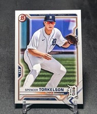 Spencer Torkelson Prospect Rookie 2021 Bowman Baseball Card BP-96 Detroit Tigers