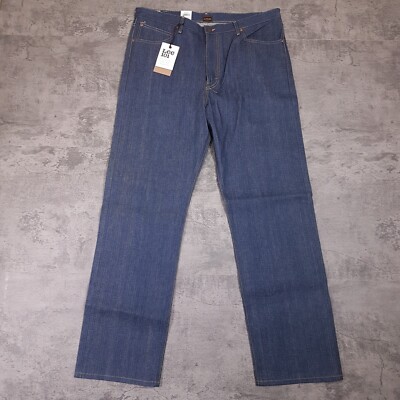 LEE 101 Riders 50s Japanese Selvedge Cowboy Denim Jeans Mens 38x34 Irregular