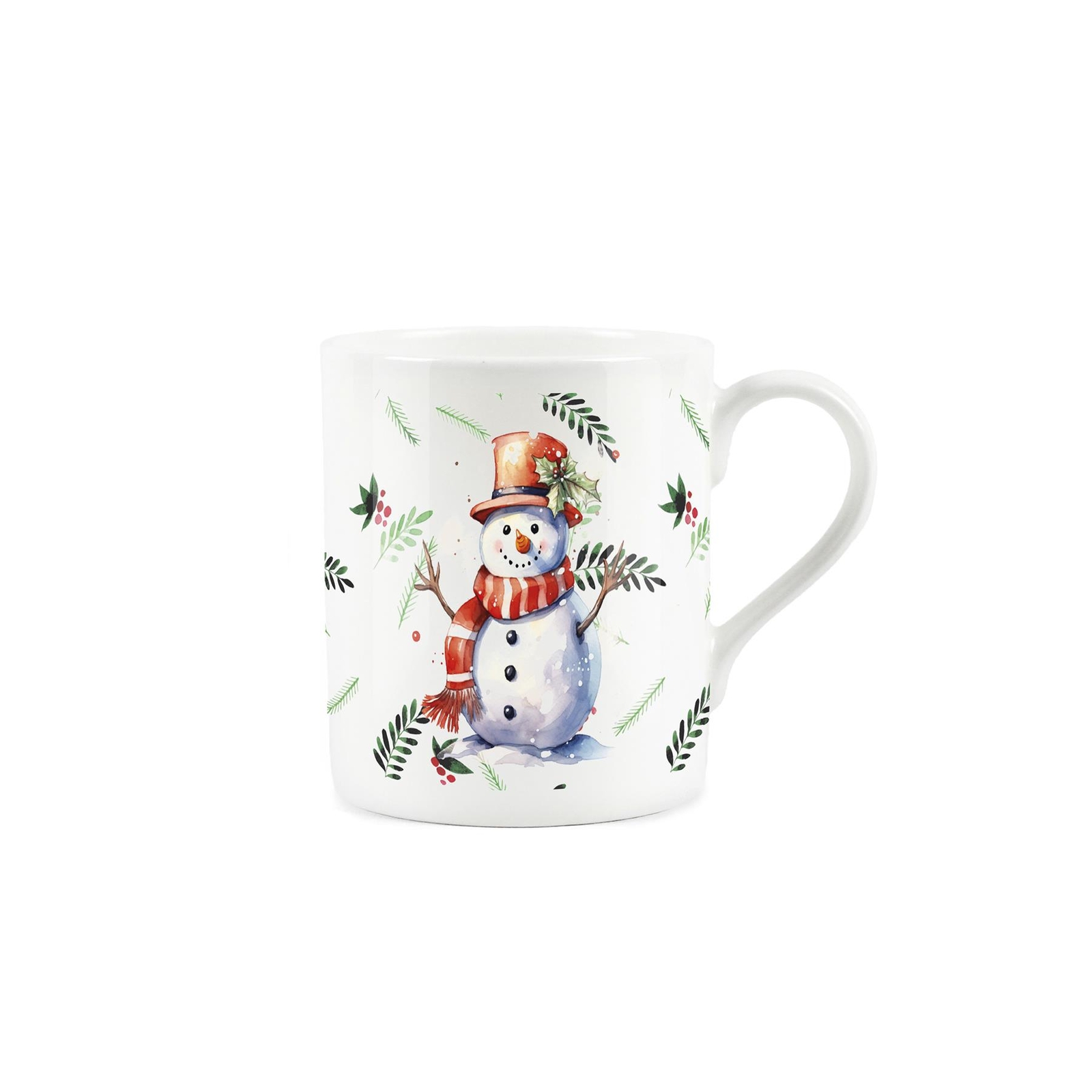 Christmas Snowman Mug - Xmas Present Bone China Tea/Coffee Cup Gift