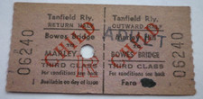 Tanfield Railway Bowes Bridge to Marley Station  Return Ticket