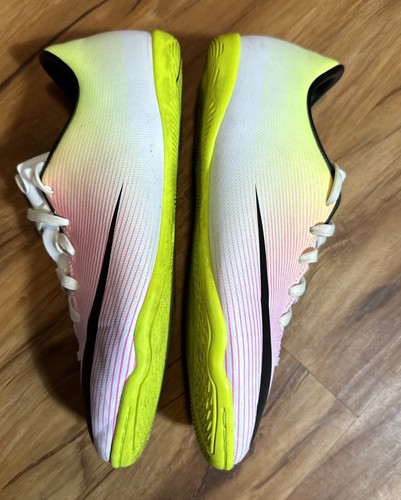 Scarpe da calcio Nike Mercurial taglia US 4,5Y 651639-107 rosa bianco a righe nere - Foto 16 di 22