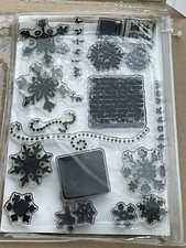 Clear Stamps Snowflakes Winter Let It Snow