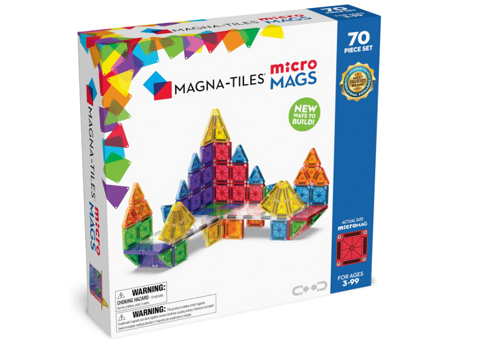 MAGNA-TILES microMAGS 70-Piece Deluxe Magnetic Building Set with Free Shipping