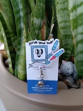Scrub Your Hub Badge Reel Holder/ ID / Clip