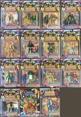 1996 Toy Biz Marvel Hall of Fame She Force Lot - X-Men, She-Hulk, Ms Marvel, etc
