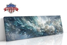 Petals of the Winter Sky Canvas Print for Home Decor, Abstract Wall Decor Poster