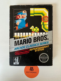 Mario Bros Arcade Nintendo Nes Game NTSC 5 Screw Version Boxed With Manual CIB