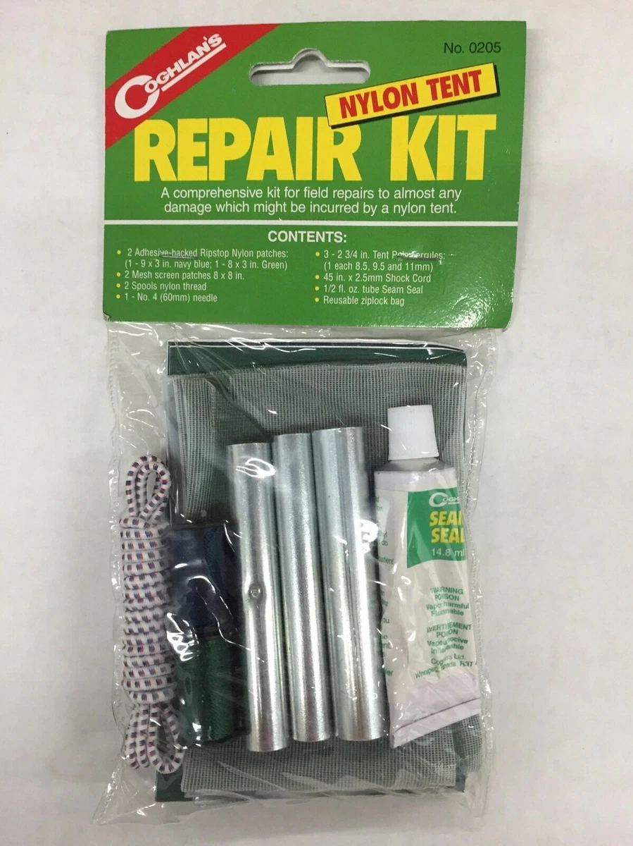 Coghlan's NYLON Tent Repair Kit Canvas & Nylon Patches Screen Storage Bag  0205