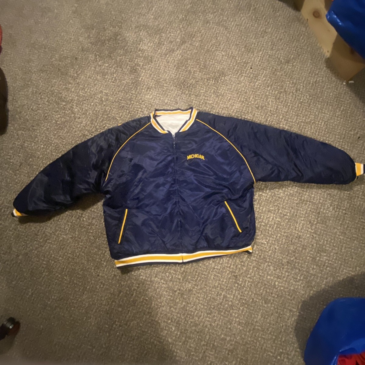 STARTER スターター ミシガン大学 XL VTG VINTAGE STARTER MICHIGAN WOLVERINES PULLOVER JACKET SZ