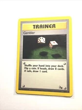 GAMBLER - 60/62 - Fossil - Pokemon Card - PL