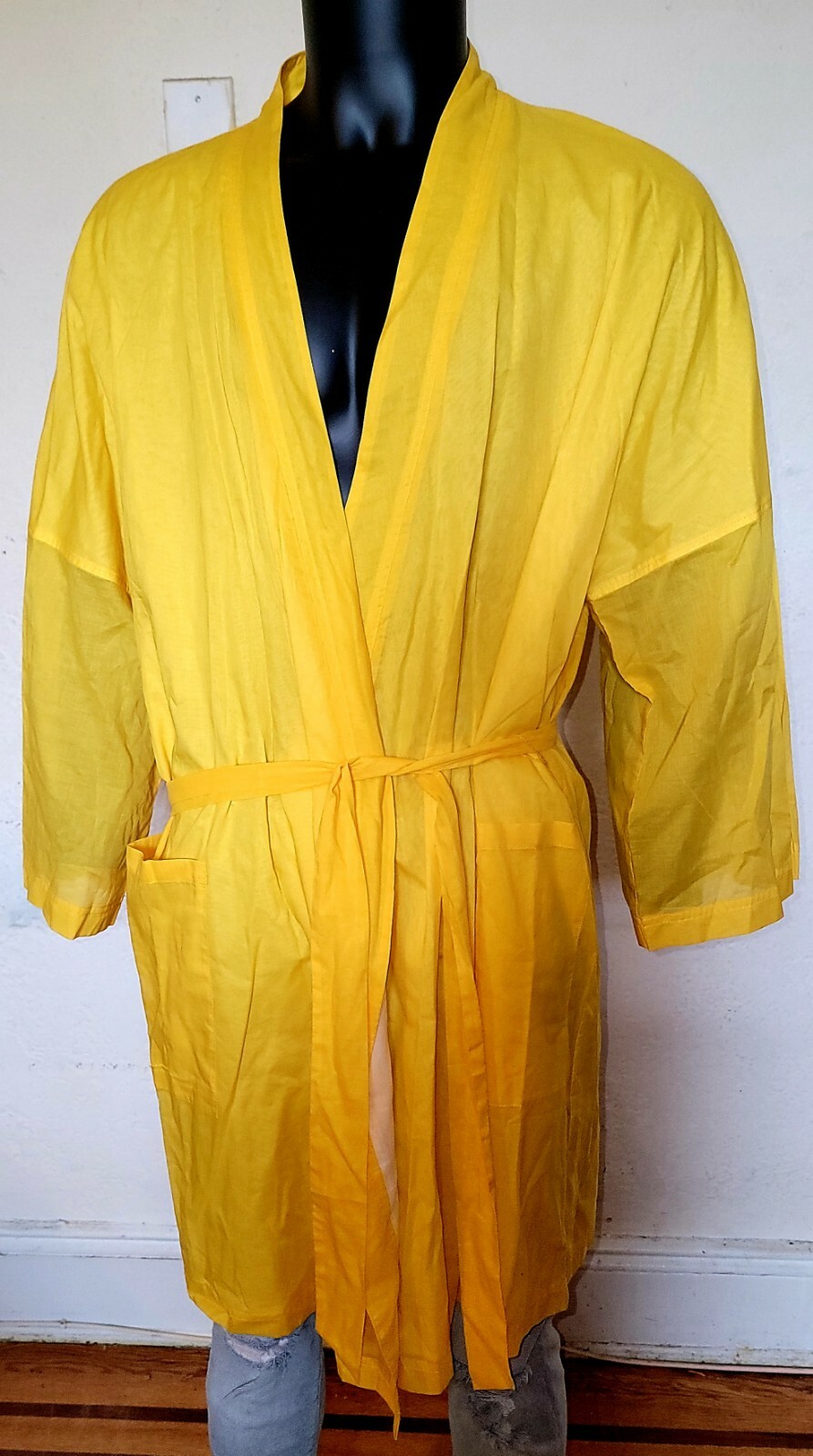 Tory Burch Yellow Cotton Men's Robe NWT Size S