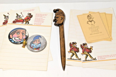 Puppet Punch Bundle - Bookplates, Cloisonné Pin Back Pins, Letter Opener, Paper