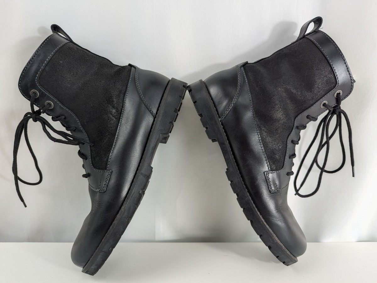 BIRKENSTOCK GILFORD 41(26.5㎝) BLACK BIRKENSTOCK GILFORD High Lined Mid Calf Black Leather Lace Up