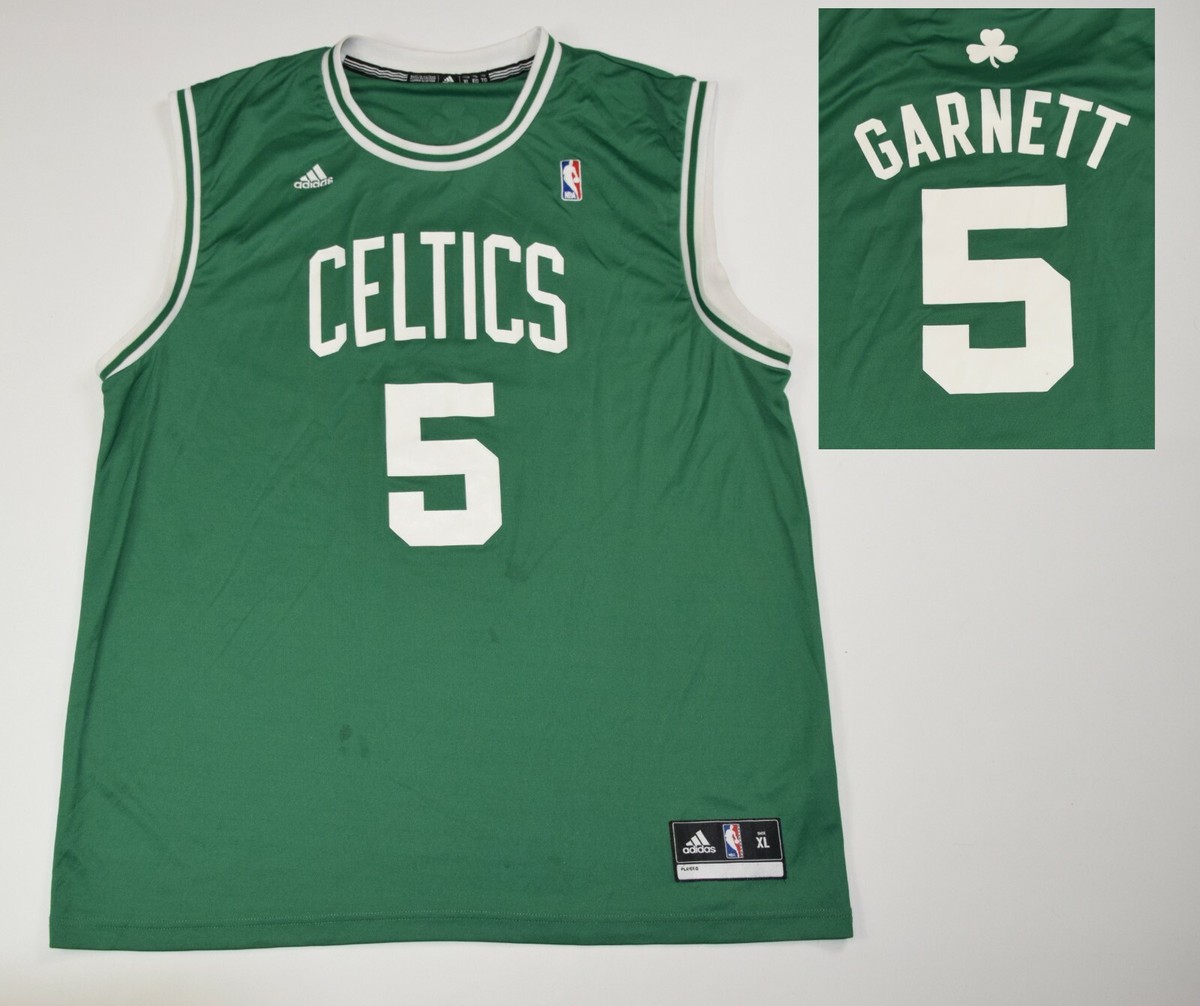 CELTICS バスケ　ユニフォーム　NBA GARNETT 5番 Adidas Boston CELTICS #5 KEVIN GARNETT NBA Basketball Jersey