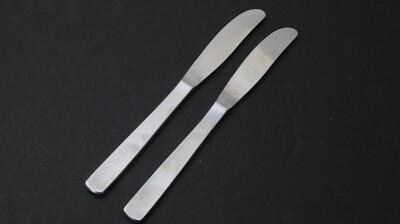 Gense FACETTE Dinner Knives 8 1/8'' Sweden Stainless Flatware Set of 2