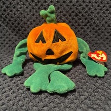 Halloween TY Beanie Baby - Pumkin the Pumpkin Halloweenie Jack-o'-lantern