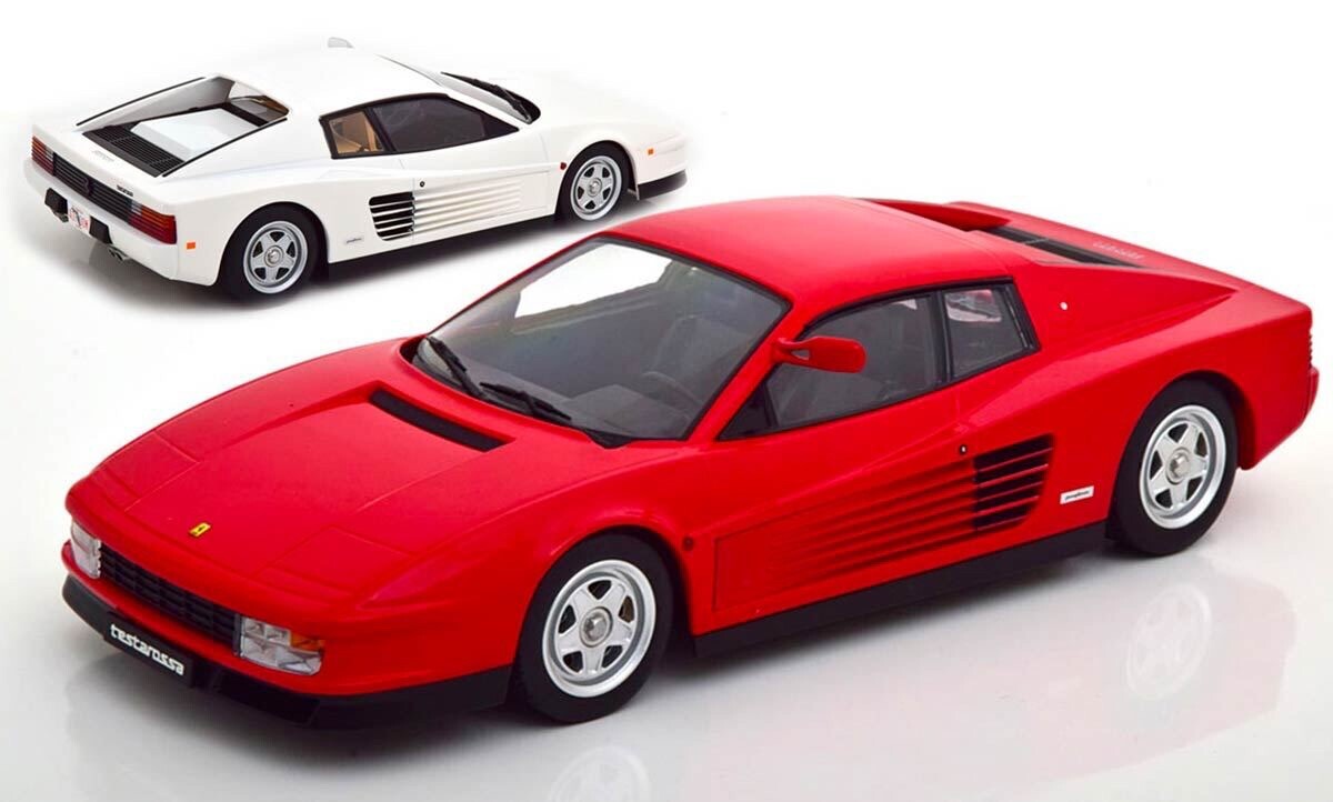 ミニカー Ferrari Testarossa 1984 SET OF 2 MODELS 1984 FERRARI TESTAROSSA 1:18 by KK SCALE