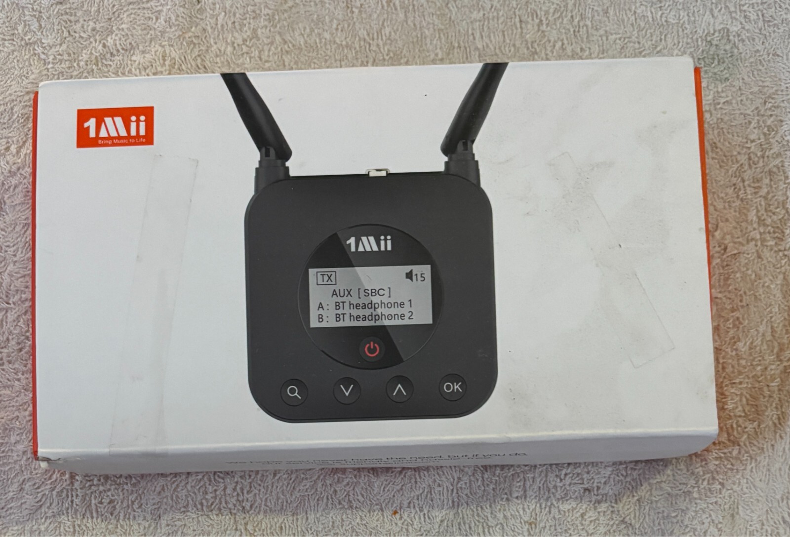 NEW 1Mii B06TX+ Long Range Bluetooth 5.2 Transmitter Tv/pc/projector To Wireless