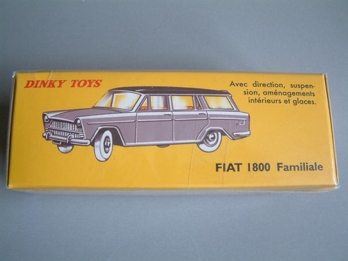 Fiat 1800 familiale bicolor ref 548 Dinky Toys Atlas + boite livret certificat