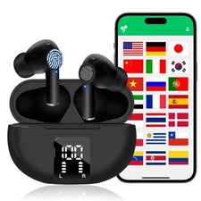 3-in-1 Smart Voice Translation Earbuds 144 Language Real Time Translator Headset